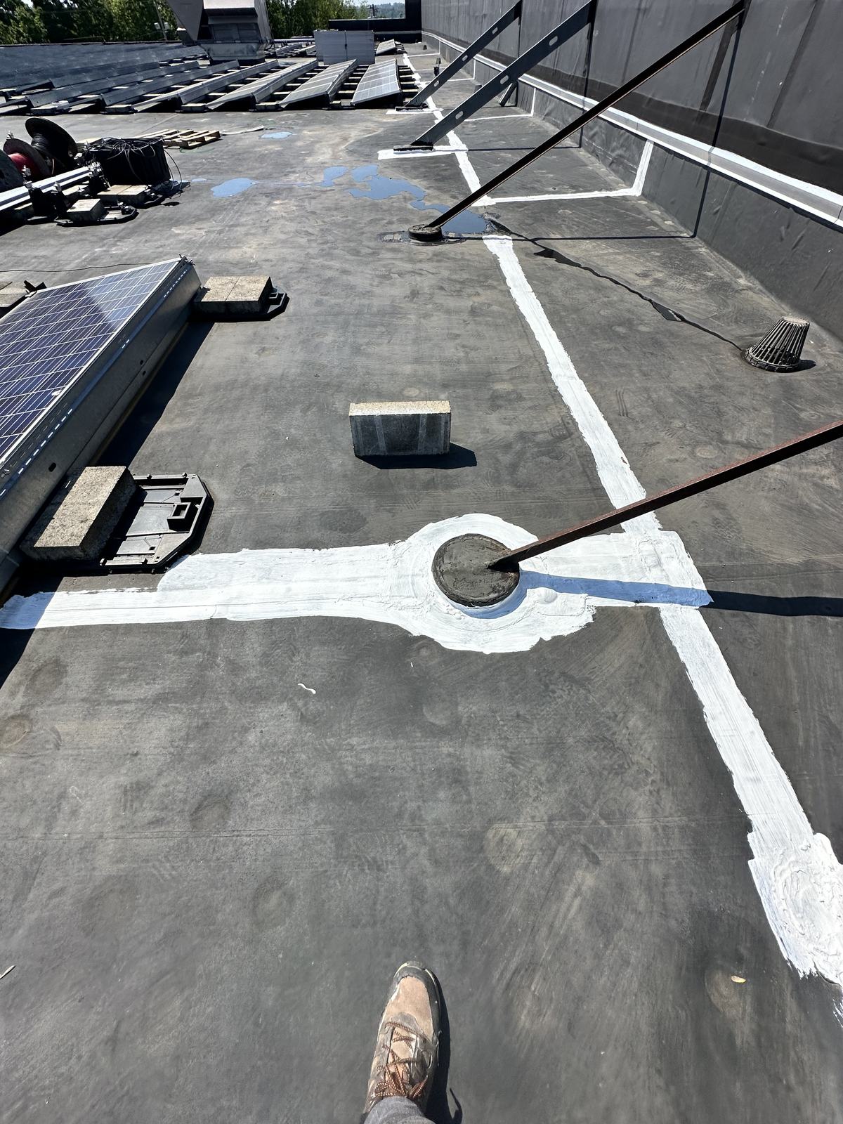 Commercial roof patch repair